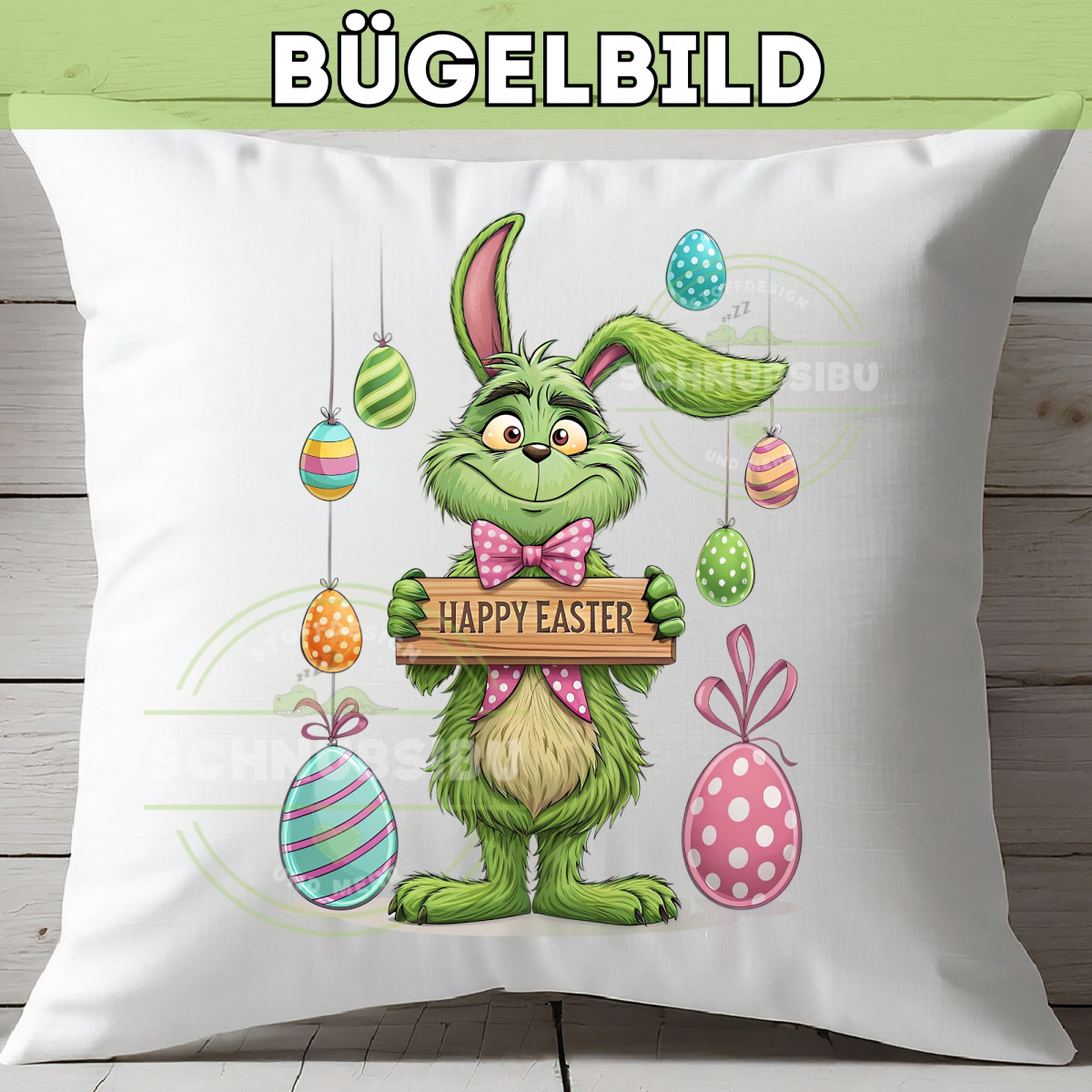 Bügelbild Grinchy Ostern